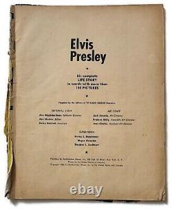 Rare 1956 Elvis Presley Life Story 100 Picture Magazine By Bartholomew House Sai