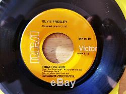 Rare 1968 Orange Label Gss Elvis Presley Jailhouse Rock/treat Me Nice 447-0619