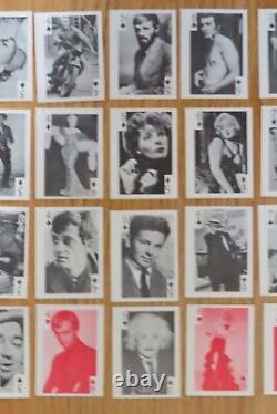 Rare 1969 Globe Imports 53 PLAYING CARDS Complete MONROE BOB DYLAN ELVIS PRESLEY