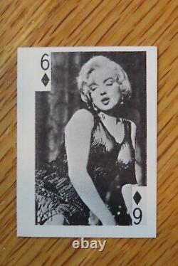 Rare 1969 Globe Imports 53 PLAYING CARDS Complete MONROE BOB DYLAN ELVIS PRESLEY