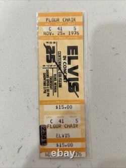 Rare 1976 Elvis Presley Reno Full Ticket- Misprint/ghost Date PSA WORTHY