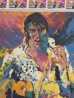 Rare 1976 Leroy Neiman Hand Signed Auto Elvis Presley Sealed Framed Lithograph