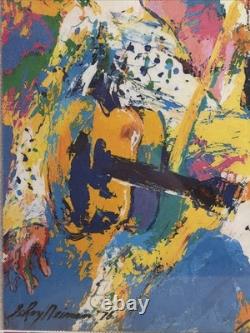 Rare 1976 Leroy Neiman Hand Signed Auto Elvis Presley Sealed Framed Lithograph