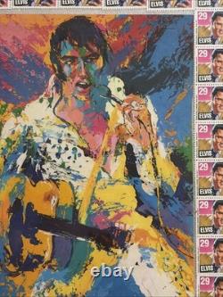Rare 1976 Leroy Neiman Hand Signed Auto Elvis Presley Sealed Framed Lithograph