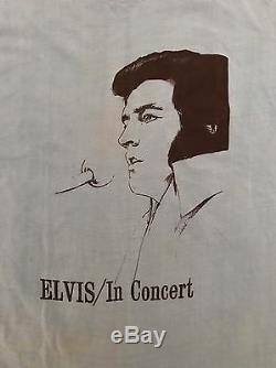 Rare 70's Elvis Presley Rock Concert Tour T-Shirt Size Medium