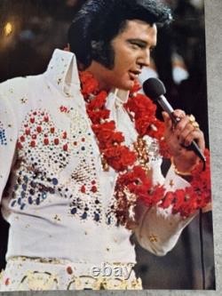 Rare 70s Elvis Presley Laminated Poster ORIGINAL