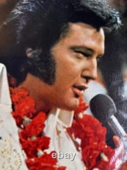 Rare 70s Elvis Presley Laminated Poster ORIGINAL