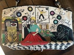 Rare Autographed Elvis Presley Beaded Clutch Purse-Signed/The Lovin' Spoonful