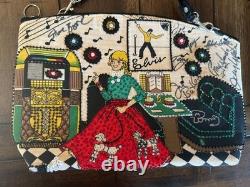 Rare Autographed Elvis Presley Beaded Clutch Purse-Signed/The Lovin' Spoonful