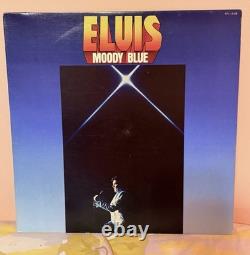 Rare Black Vinyl Edition Elvis Presley Moody Blue Record LP VG+