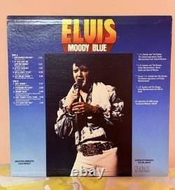 Rare Black Vinyl Edition Elvis Presley Moody Blue Record LP VG+