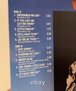 Rare Black Vinyl Edition Elvis Presley Moody Blue Record LP VG+