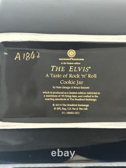 Rare Bradford Exchange Elvis Presley Taste of Rock & Roll Cookie Jar