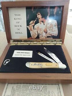 Rare! Case XX Elvis Presley Limited Edition Pocket Knife & Music Box #6240wsb