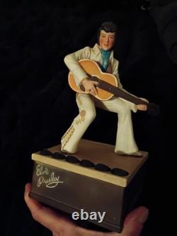 Rare Ceramic Working Elvis Presley Music Box Limited Edition