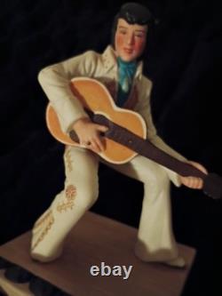 Rare Ceramic Working Elvis Presley Music Box Limited Edition