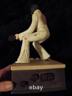 Rare Ceramic Working Elvis Presley Music Box Limited Edition