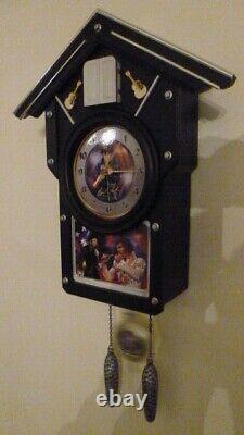 Rare Collectable Bradford Exchange Elvis Presley Cuckoo Clock For All Time