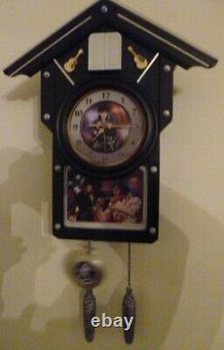 Rare Collectable Bradford Exchange Elvis Presley Cuckoo Clock For All Time