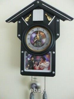 Rare Collectable Bradford Exchange Elvis Presley Cuckoo Clock For All Time