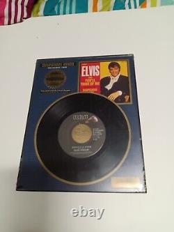 Rare Collectors ELVIS PRESLEY framed RIAA Platinum Record Plaque 12 set sealed