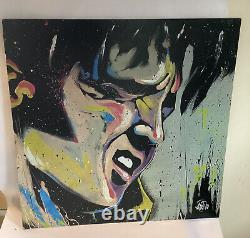 Rare David Garibaldi Signed Elvis Presley Pop Art Portrait The King Size 24x24