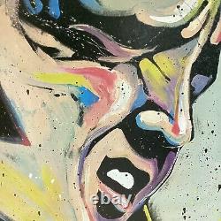 Rare David Garibaldi Signed Elvis Presley Pop Art Portrait The King Size 24x24