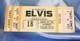Rare Elvis In Concert Ticket- Yellow June 18 1977' Mint- Unused & Bonus Items