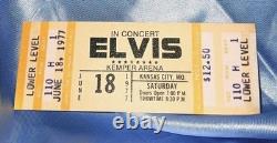 Rare ELVIS IN CONCERT Ticket- Yellow JUNE 18 1977' MINT- Unused & Bonus Items