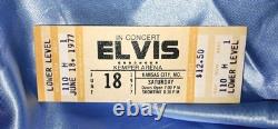 Rare ELVIS IN CONCERT Ticket- Yellow JUNE 18 1977' MINT+ Unused & Bonus Items