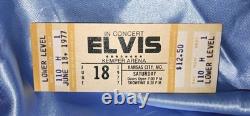 Rare ELVIS IN CONCERT Ticket- Yellow JUNE 18 1977' MINT- Unused & Bonus Items