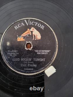 Rare ELVIS PRESLEY 78 Good Rocking Tonight, plays, with cover