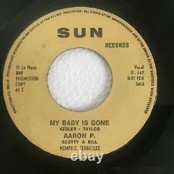 Rare ELVIS PRESLEY AARON P. My Baby Is Gone US SUN Promotional Copy U-143 EX