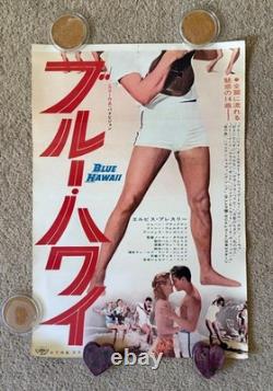 Rare! ELVIS PRESLEY BLUE HAWAII Japan STB 2Panel TALL Movie Poster 58x20 L@@K