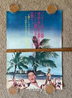Rare! ELVIS PRESLEY BLUE HAWAII Japan STB 2Panel TALL Movie Poster 58x20 L@@K