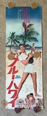 Rare! ELVIS PRESLEY BLUE HAWAII Japan STB 2Panel TALL Movie Poster 58x20 L@@K