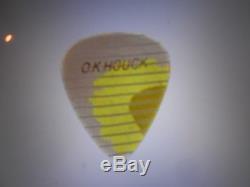 Rare! ELVIS PRESLEY owned OK Houck Piano Co. Guitar pick with unique yellow streak