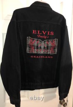 Rare EPE Inc Elvis Presley's Memphis Graceland Denim Jacket 100% Cotton NWOT