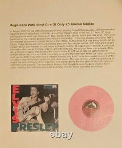 Rare Elvis Pink Record! One Of 25 Known Copies