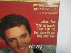 Rare Elvis Plesley #epa-4114 45rpm Jailhouse Rock With Original Sleeve