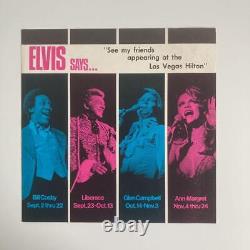 Rare Elvis Presley 1975 Svenia Menu Dinner Show