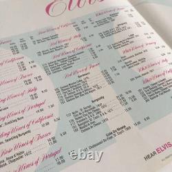 Rare Elvis Presley 1975 Svenia Menu Dinner Show