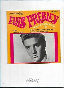 Rare Elvis Presley 45 Tours With The Jordanaires/dont/1968/rca/86.299m