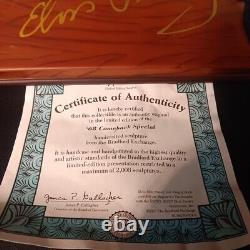 Rare Elvis Presley'68 Comeback Special Bradford Exchange 2008 Statue Figure 18