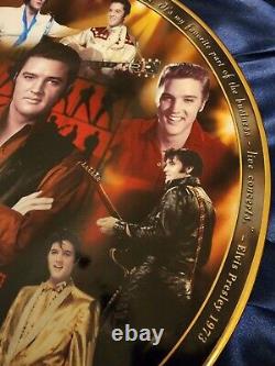 Rare Elvis Presley 80th Anniversary Masterpiece Commemorative Collector Plate