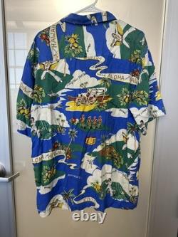 Rare Elvis Presley ALOHA from Hawaii, 1973 Vintage AOP Hawaiian Silk Shirt