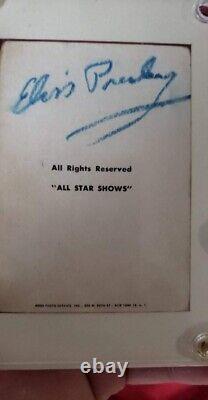 Rare Elvis Presley Autographed King Creole Movie Card