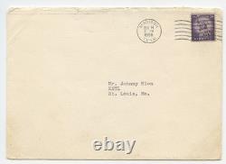 Rare Elvis Presley Autographed Poster Signed To DJ Johnny Rion St Louis