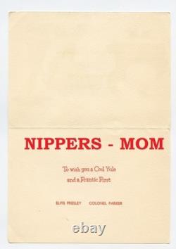 Rare Elvis Presley Autographed Poster Signed To DJ Johnny Rion St Louis