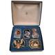 Rare Elvis Presley Belt Buckle Lot Of 5 Cpi 77 Vintage Collector Set With Case